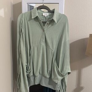 The Korner Sage Button Down Shirt